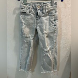 Art Class Crop wide leg distressed jeans
